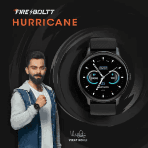 Fire-Boltt Hurricane Smartwatch | Free Size | Black