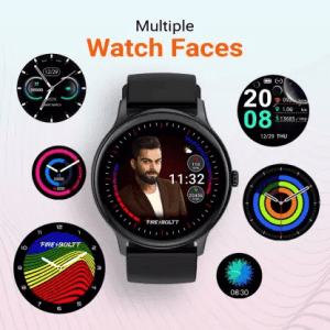 Fire-Boltt Hurricane Smartwatch | Free Size | Black