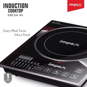 IMPEX Omega H4 Induction Cooktop Touch Panel | Black