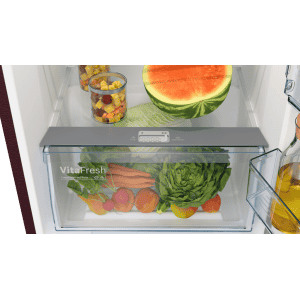 BOSCH Serie 4 364 Litres Frost Free Vario Inverter Triple Door Refrigerator | MultiAirflow System | CMC36WT5NI | Candy Red