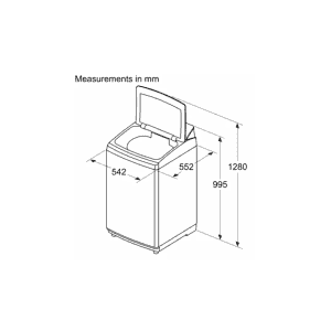Bosch Top Load 6.5 KG | WOE651W0IN |Silver