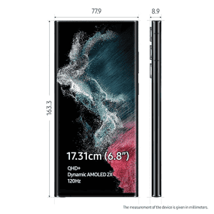 SAMSUNG Galaxy S22 ultra 5G | 256 GB/12 GB RAM | Phantom Black