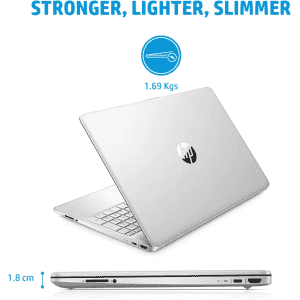 HP Ryzen 5 Hexa Core 5500U | 8 GB/512 GB SSD/Windows 11 Home |15s- eq2144au | Thin and Light Laptop | 15.6 inch | Natural Silver
