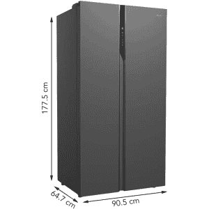 Haier Frost Free 570 L Side By Side refrigerator | HRF-622KS HR/NF 570L SBS | Black Steel