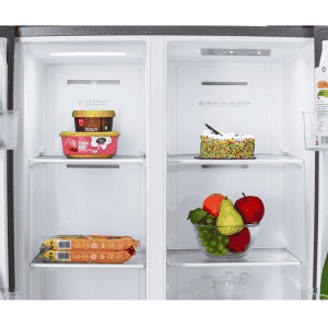 Kelvinator 500 litres Side-by-Side Refrigerator | KRS-B520SSV | Shiny Silver