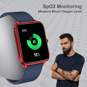 Fire Boltt Smart Watch| BSW026 |  Ninja Pro Max HD Full Touch | Red Navy