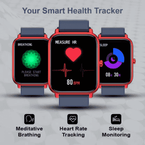 Fire Boltt Smart Watch| BSW026 |  Ninja Pro Max HD Full Touch | Red Navy