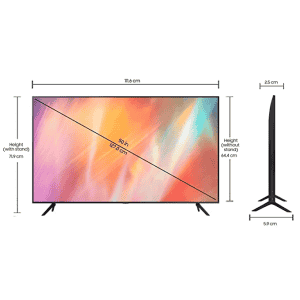 Samsung | UA50AU7700KLXL  | 50 inches | 4K Ultra HD Smart LED TV | Titan Gray