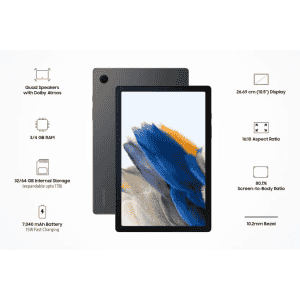 SAMSUNG Galaxy Tab A8 | 3 GB RAM/32 GB ROM | with Wi-Fi  Tablet | Gray