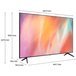 Samsung | UA43AU7700KLXL  | 43 inches | 4K Ultra HD Smart LED TV | Titan Gray