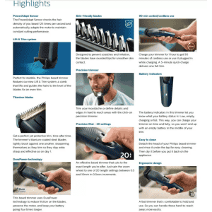 PHILIPS | BT3235/15 |  Trimmer | Blue