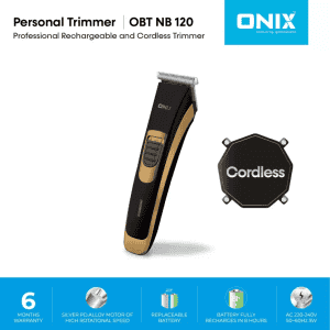 Onix Rechargeable Trimmer | Black and Gold | OBT NB