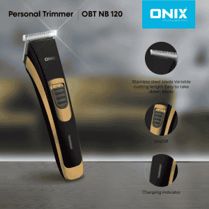 Onix Rechargeable Trimmer | Black and Gold | OBT NB