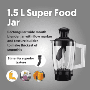 Preethi Peppy Plus MG 246 Mixer Grinder | 750 W | 4 Jars | Black, Red