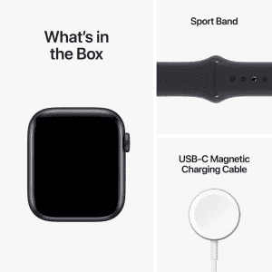 APPLE WATCH SE 2ND GEN | MNK03HN/A | 44MM | MIDNIGHT ALUMINUM | SPORT BAND GPS  | MIDNIGHT