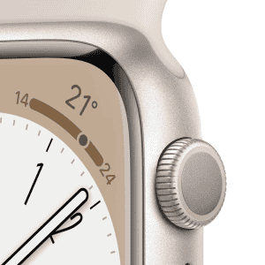 Apple Watch Series 8 | 45 mm | Starlight Sport Band | Starlight Aluminium Case | MNP23HN/A