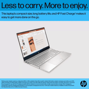 HP Pavilion Intel | 15-EG2009TU  | Core i5 | 12th Gen | 8 GB/512 GB SSD/Windows 11 Home |Thin and Light Laptop | Natural Silver