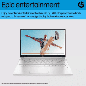 HP Pavilion Intel | 15-EG2009TU  | Core i5 | 12th Gen | 8 GB/512 GB SSD/Windows 11 Home |Thin and Light Laptop | Natural Silver