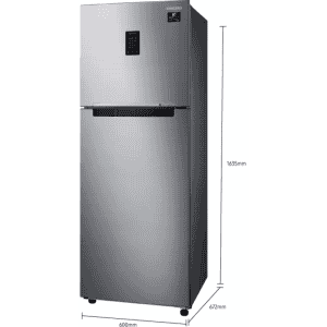 SAMSUNG  Refrigerator | RT34A4622S8/HL | 288 L | Frost Free Double Door | 2 Star | Convertible Refrigerator | Elegant Inox