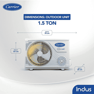 Carrier | CXI-R32 | 1.5 Ton | 3 Star | Hybridjet Inverter Split AC |  | Beige