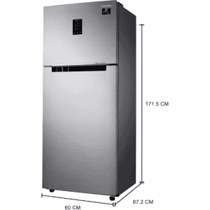 SAMSUNG Refrigerator | RT37T4533S9/HL | 345 L | 3 Star | Frost Free Double Door  | Convertible Refrigerator | Refined Inox