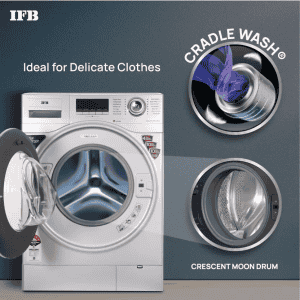 IFB Washing Machine | Executive SXS 9014 | 9 kg | 5 Star | 2X Power Steam,Hard Water Wash Fully Automatic Front Load with In-built Heater | Silver