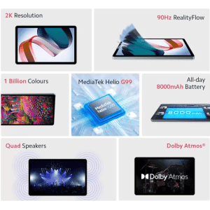 Redmi Pad Tablet | 4 GB RAM/128 GB ROM | 10.61 Inch | Wi-Fi Only Tablet | Graphite Gray