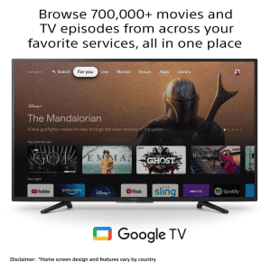 Sony Smart TV |  KD-43W880K | 43 Inch | Full HD Smart LED TV