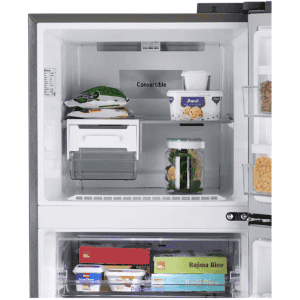 LG Frost Free Double Door Convertible Refrigerator | 343 L | 2 Star | Smart Diagnosis | Multi Air Flow | Shiny Steel | GL S382SPZY