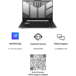 ASUS TUF Dash | F15 Core i7 | 12th Gen | 16 GB/1 TB SSD/Windows 11 Home/4 GB Graphics/NVIDIA GeForce RTX 3050/144 Hz | FX517ZC-HN108WS | Gaming Laptop | Off Black