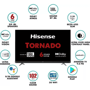 Hisense | 55A73F | 139 cm (55 Inch) | Ultra HD (4K) LED Smart Android TV