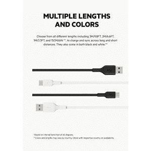 Belkin Charging cable | CAB001BT | USB Type C | 2 meter | Black