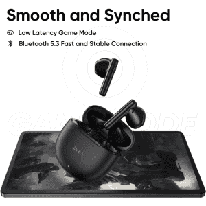 DIZO Buds P | True Wireless with Fast Charge | 40HPlaytime & 13mm Driver | Bluetooth Headset | Dynamo Black