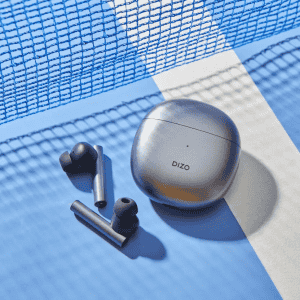 DIZO TechLife GoPods | True Wireles | Active Noise Cancellation | Bluetooth Headset | Smoky Grey