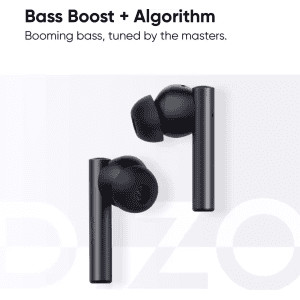 DIZO TechLife GoPods | True Wireles | Active Noise Cancellation | Bluetooth Headset | Smoky Grey