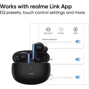 DIZO TechLife Buds Z | True Wireless | Bluetooth Headset | Onyx