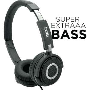 boAt BassHeads 900 Wired Headset | Carbon Black