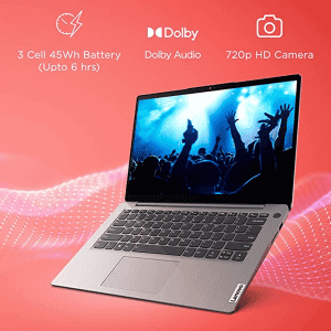 Lenovo Laptop | 82H701DNIN | IdeaPad Slim 3 | Intel Core i3 | 11th Gen | 35.56cm | FHD Thin & Light Laptop  | 8GB/512GB SSD/Windows 11 | Arctic Grey