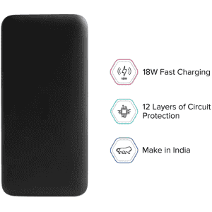 Redmi Power Bank | 20000 mAh  | 18 W | Fast Charging | Black | PB200LZM