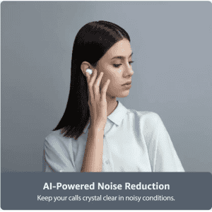 OPPO Enco W11 With Noise Cancellation for calls Bluetooth Headset |True Wireless | White