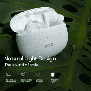 DIZO TechLife Buds Z | True Wireless | Bluetooth Headset | Pearl