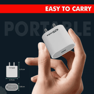 Portronics Mobile  Charger | Adapto 20 W 3 A | White