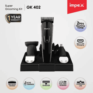Impex Trimmer | 60 Runtime | 4 Length Settings | Black | GK 402