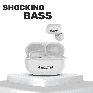Fire-Boltt Buds BE1400 | Truly Wireless Bluetooth in Ear Earphone with Mic | White