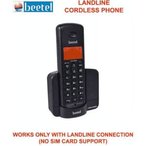 Beetel Landline Phone | X-90 | Cordless Landline Phone | Black