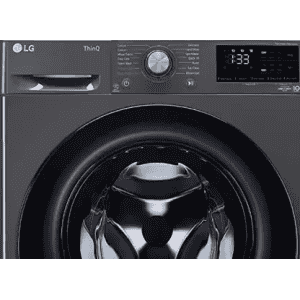 LG 7 kg Wifi Fully Automatic Front Load with In-built Heater | FHV1207Z4M | Black