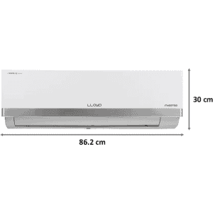 Lloyd BP 1 Ton 3 Star Inverter Split AC | Copper Condenser-GLS12I36WSBP | White