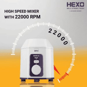 Havells Hexo Mixer Grinder | 1000 watts | 4 Jar