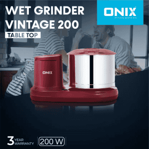 Onix VINTAGE 200 Wet Grinder | Maroon
