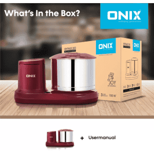 Onix VINTAGE 200 Wet Grinder | Maroon